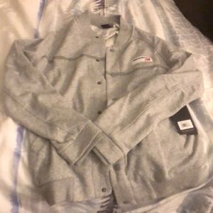 New Balance athletic front snap jacket- medium NWT